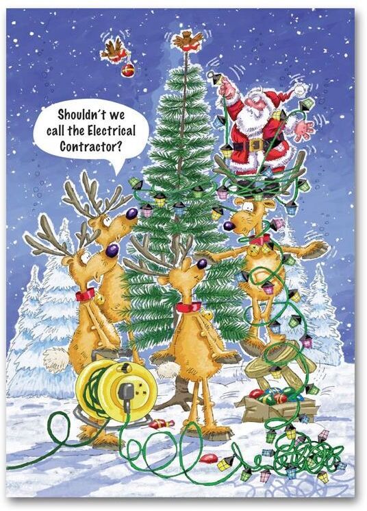 Electrical Contractor Holiday Cards 