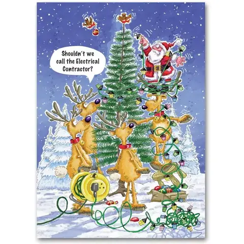 Electrical Contractor Holiday Cards 