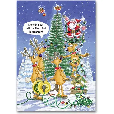Electrical Contractor Holiday Cards 