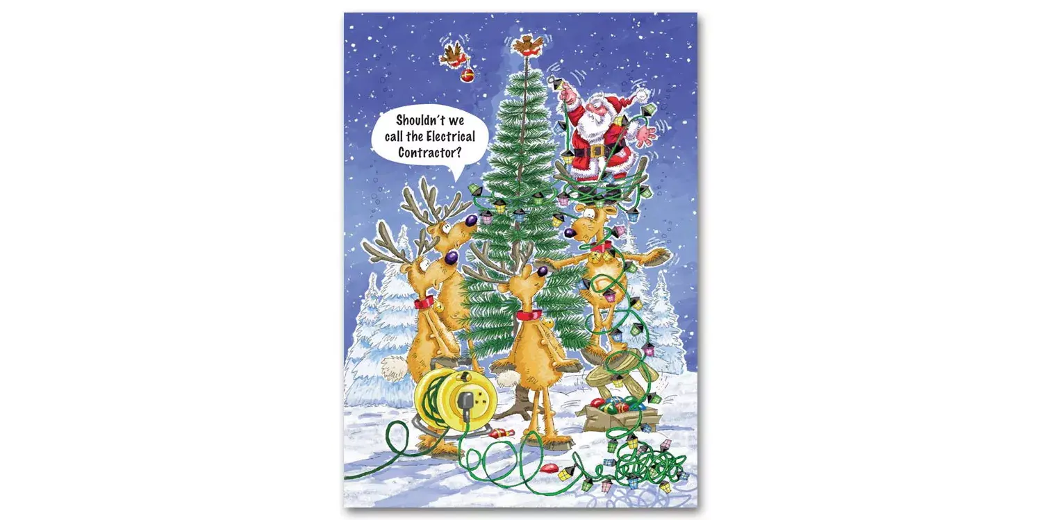 Electrical Contractor Holiday Cards 