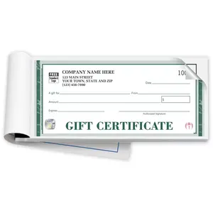 High Security Embassy Gift Certificate Books
