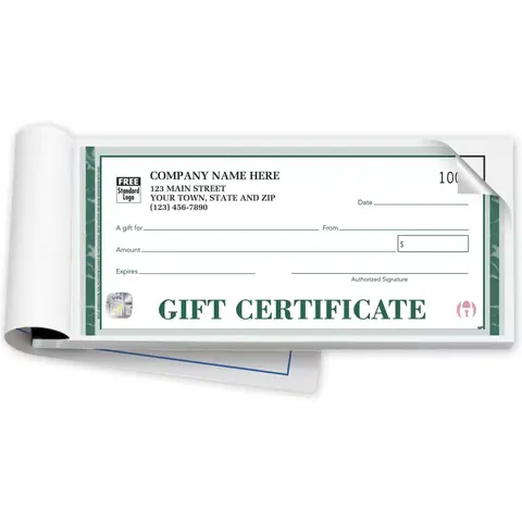 High Security Embassy Gift Certificate Books