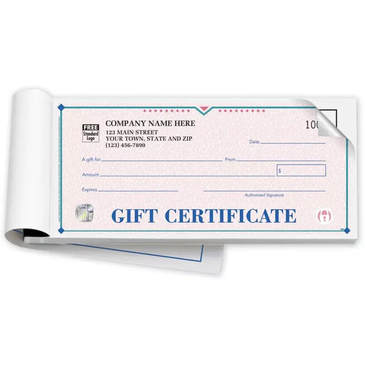 High Security Gift Certificate Books- St Croix