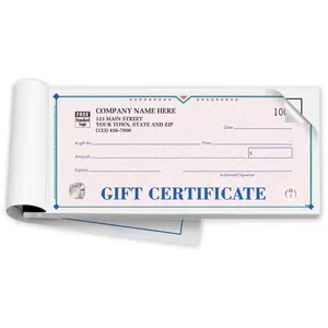 High Security Gift Certificate Books- St Croix