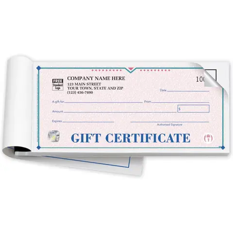 High Security Gift Certificate Books- St Croix