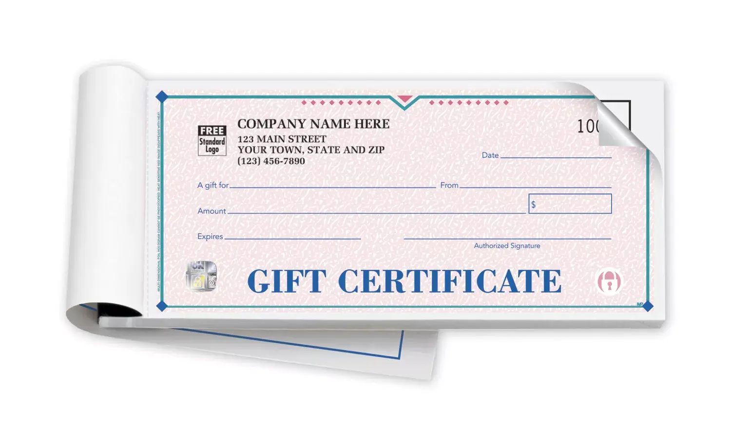 High Security Gift Certificate Books- St Croix