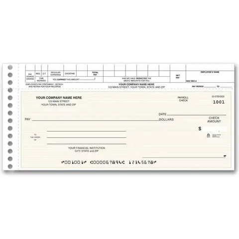 125011N, Topwrite Payroll Check
