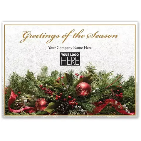 Magical Mantel Holiday Logo Cards