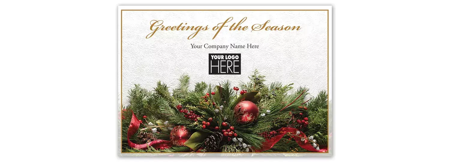 Magical Mantel Holiday Logo Cards