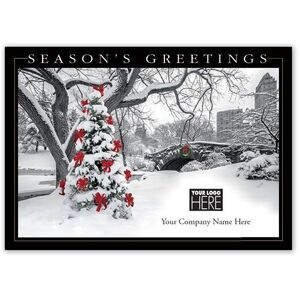 MT15016, Trimming the City Holiday Logo Cards