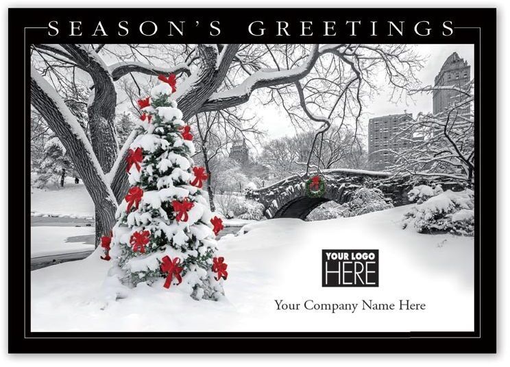 MT15016, Trimming the City Holiday Logo Cards