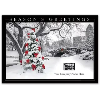 MT15016, Trimming the City Holiday Logo Cards