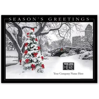 MT15016, Trimming the City Holiday Logo Cards
