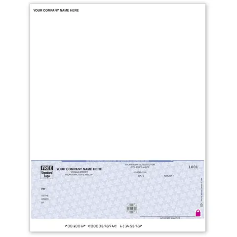 High Security Laser Btm A/P Check
