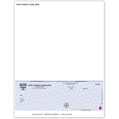 High Security Laser Btm A/P Check