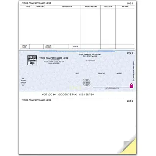 High Security Accounts Payable Check for Contractors with Foil Hologram