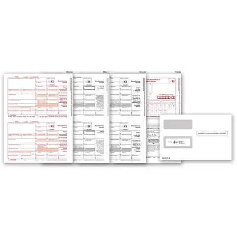 Laser 1099-MISC Tax Forms & Envelopes