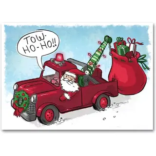 HML1512, Automotive Holiday Cards - Towing