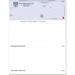 Laser CYMA Compatible Checks with Foil Hologram and Logo