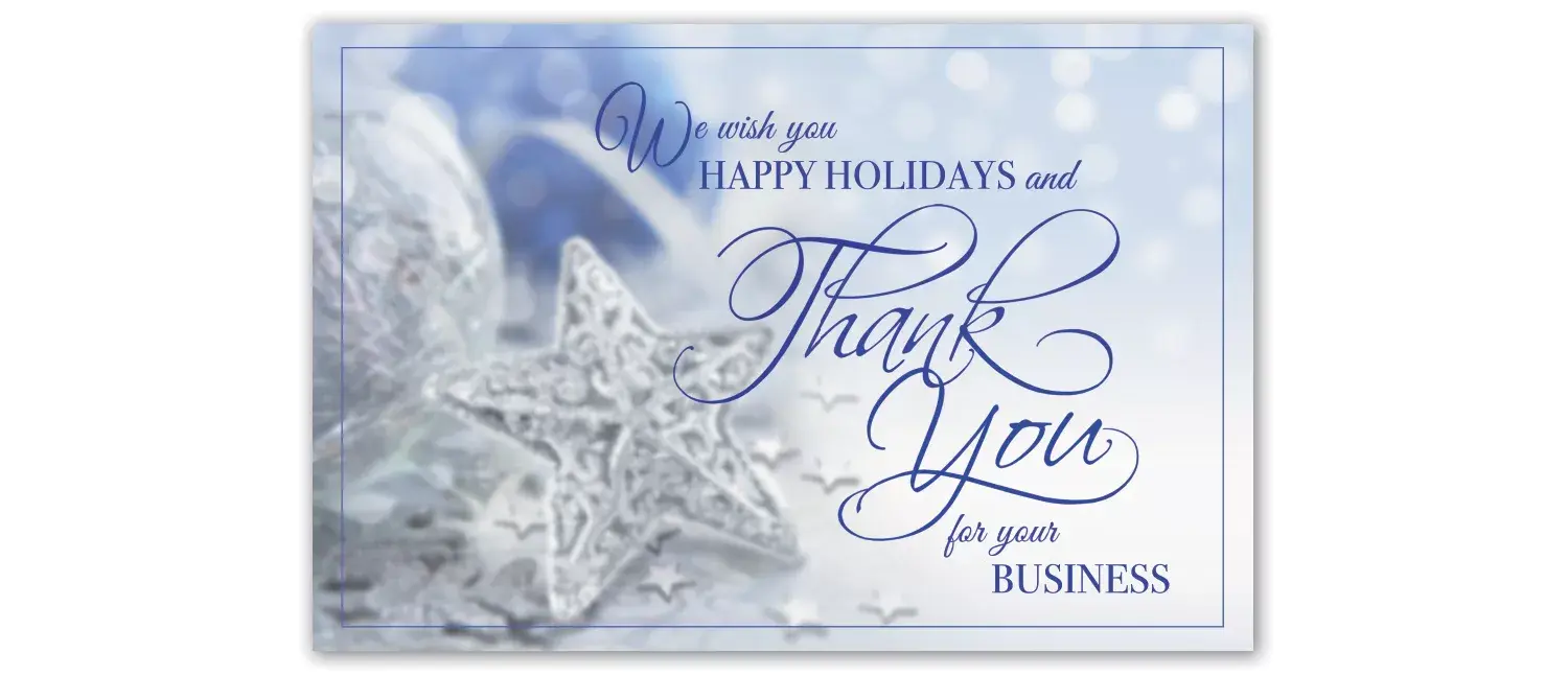 Silver Snowflake ornament holiday postcards that are custom printed