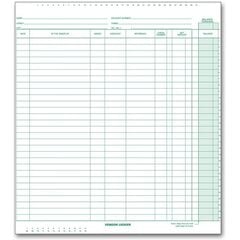 One write check ledgers