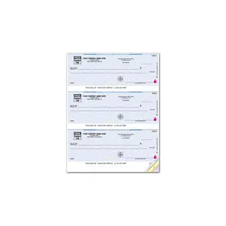Duplicate foil hologram business check printing