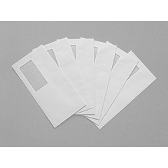Custom printing of business envelopes with window