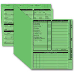 Real estate closing folders