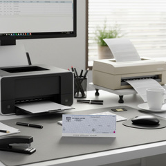 Business checks that are software-compatible.