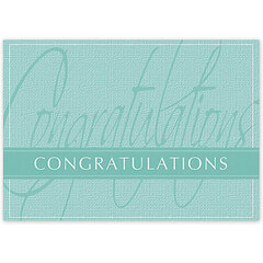 Custom printed congratulations greeting card for companies to send employees