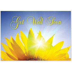 Custom printed company greeting cards to tell employees to get well soon