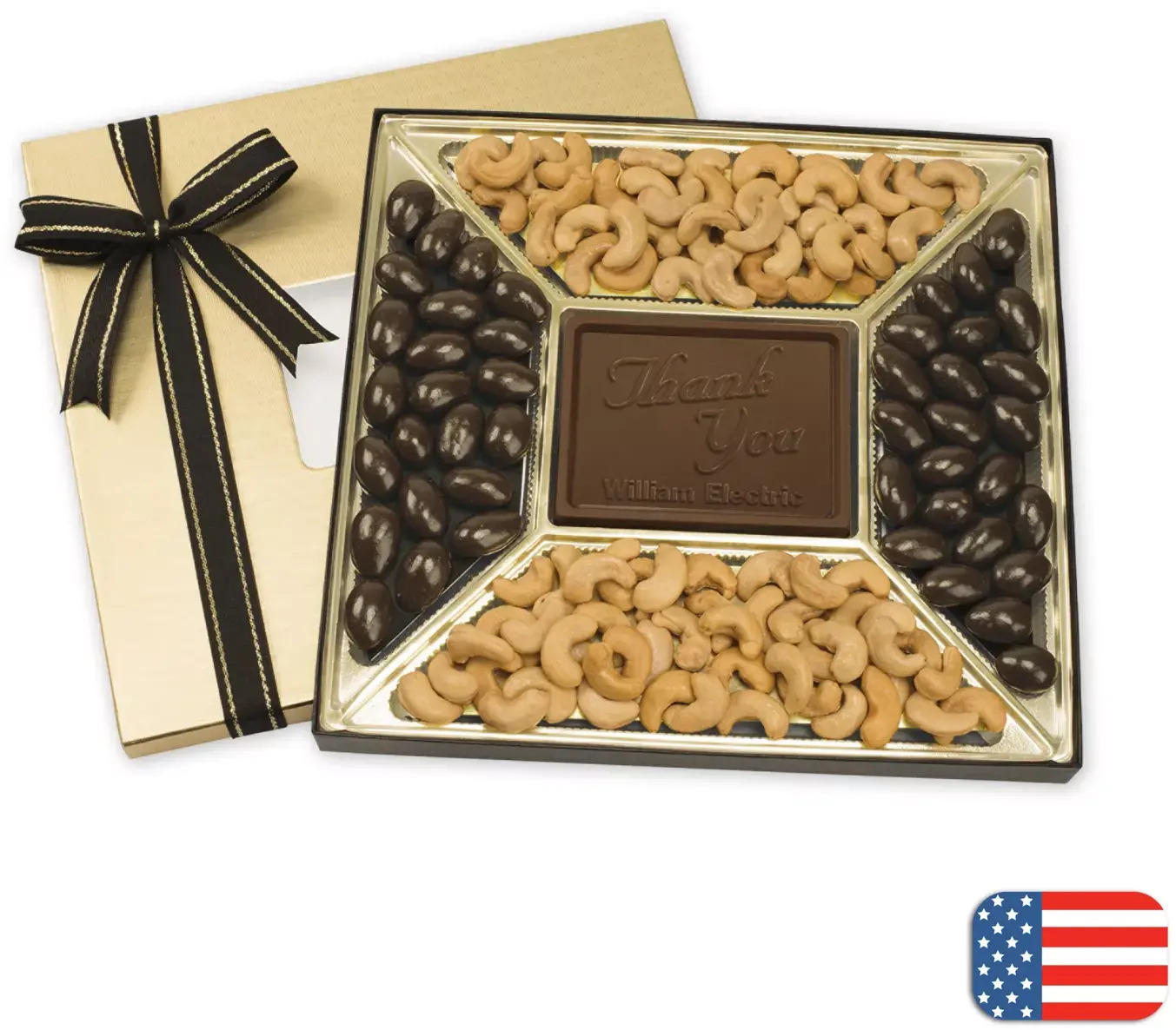 Holiday Chocolate Gift Boxes: Almonds & Cashews