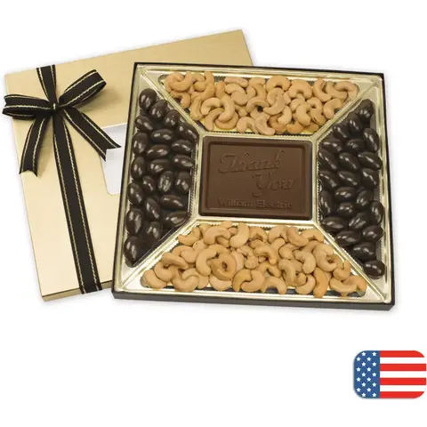Holiday Chocolate Gift Boxes: Almonds & Cashews