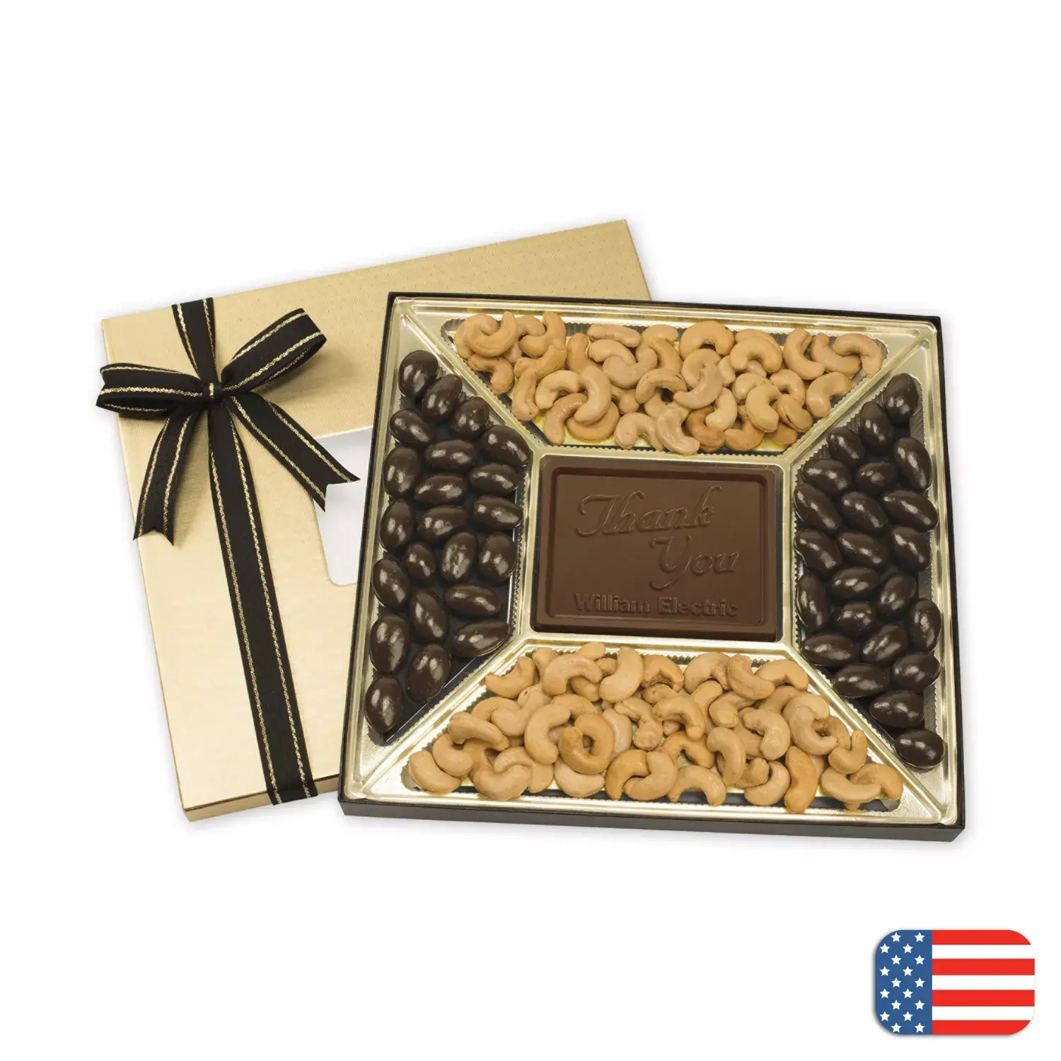 Holiday Chocolate Gift Boxes: Almonds & Cashews