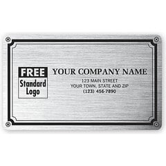 Custom printed durable label for special application