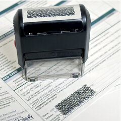 Office or patient data privacy stamp