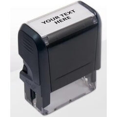 Custom designed rubber stamp with your own message