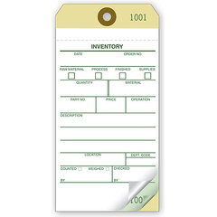 Custom printed inventory tags for warehouses, offices, or stores

