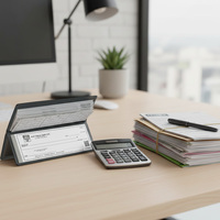 Business checks with logo featured and custom printing