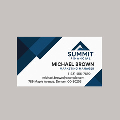 Custom printed business cards on premium paper in 1 & 2 ink colors