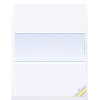 Blank laser checks paper stock