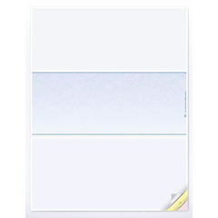 Blank laser checks paper stock