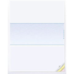 Blank laser checks paper stock