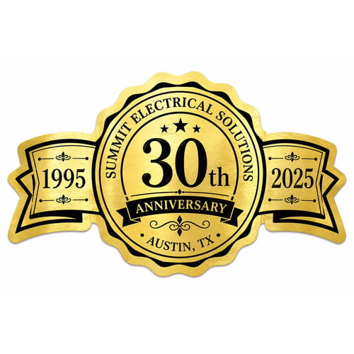 Custom anniversary labels foil stamped, printed or embossed with your design