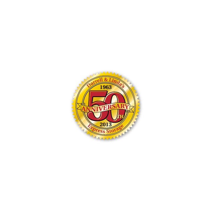Custom seal shaped labels