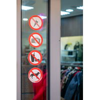 Custom static cling labels printing