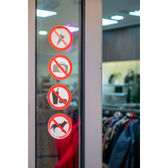 Custom static cling labels printing