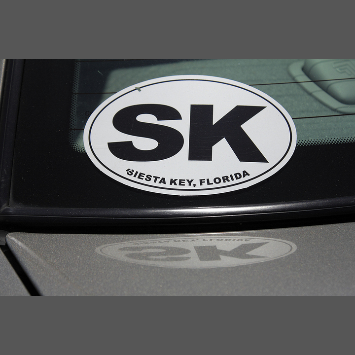 Custom oval shaped static cling labels