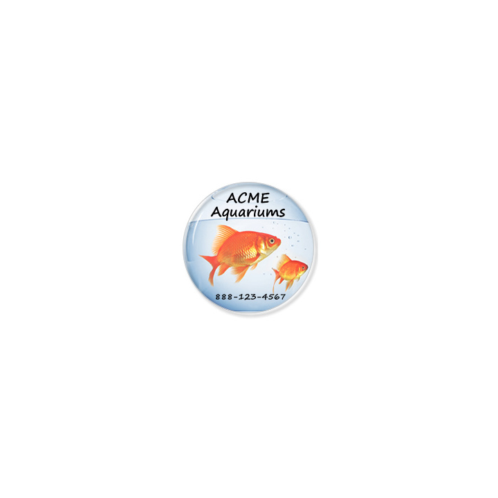 Full color circle shaped label