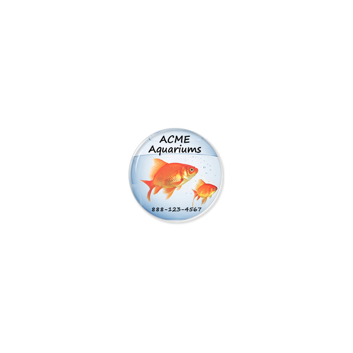Full color circle shaped label